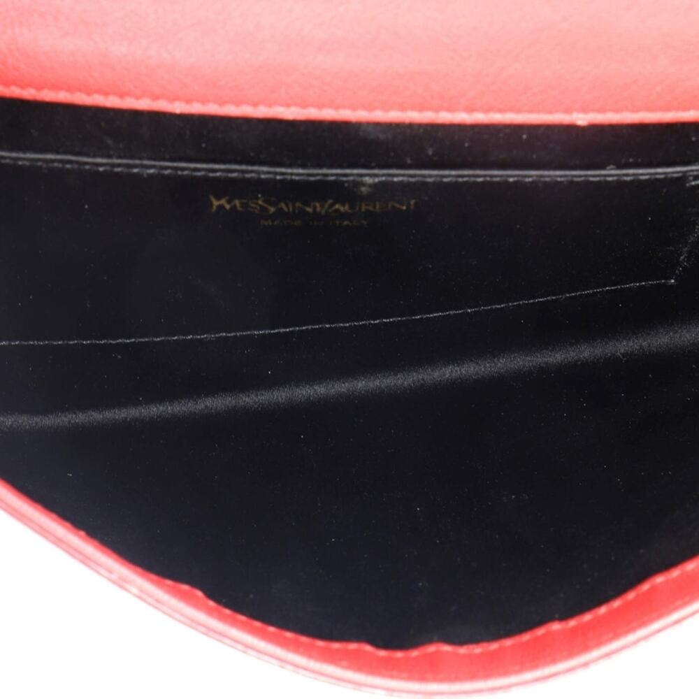 🔥 Saint Laurent Belle de Jour Clutch Leather Large EUC - Picture 8 of 15